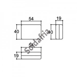 Caixa Patola PB-048 Fechada 19x40x54,5mm
